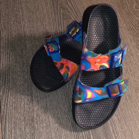 Tie dye birkenstocks rubber Clearance